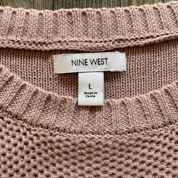 Nine West Women’s Crewneck Balloon Sleeve Sweater - Picture 4 of 10